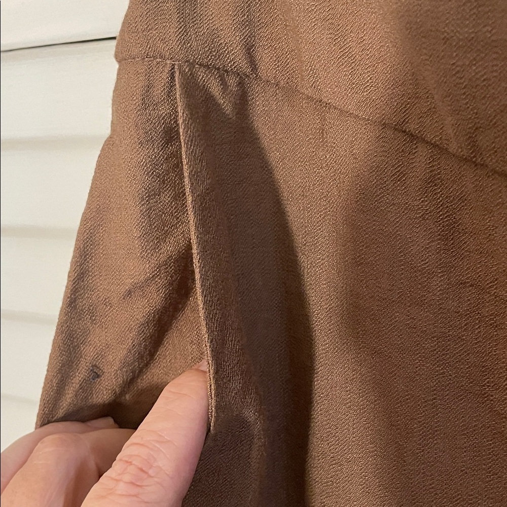 Frank Lyman Design Mocha Textured Wide Legged Lig… - image 7
